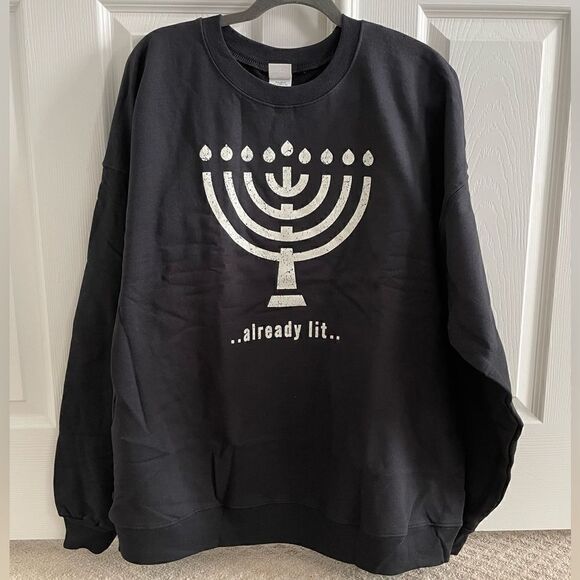 NWT Hanes Men’s Holiday Sweatshirt - Picture 1 of 6